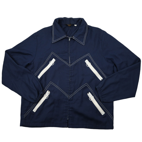 Vintage Sir Jac Multi Zipper Shirt Jacket - Picture 1 of 11